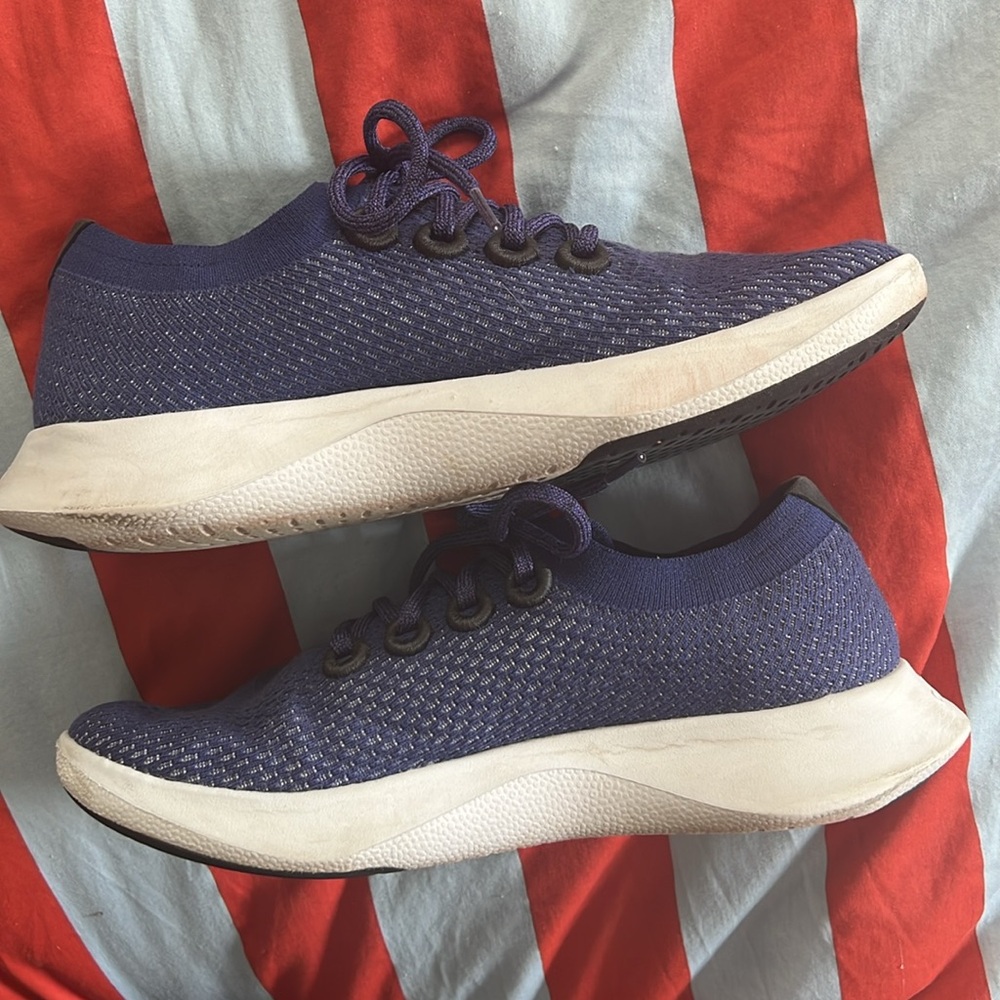 🪅Allbirds Tree Dasher Women’s washable athletic shoes Sz 11 blue - Picture 7 of 7